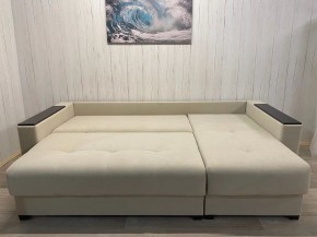 Диван угловой Комфорт-3 (НПБ+МДФ) велюр Luma 01 в Тарко-Сале - tarko-sale.ok-mebel.com | фото 6