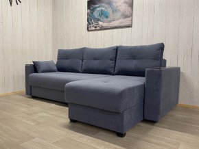 Диван угловой Комфорт-3 (НПБ+МДФ) велюр Monaco 13 в Тарко-Сале - tarko-sale.ok-mebel.com | фото 2
