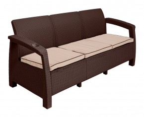 Диван Yalta Premium Sofa 3 Set (Ялта) шоколадный (+подушки под спину) в Тарко-Сале - tarko-sale.ok-mebel.com | фото 2