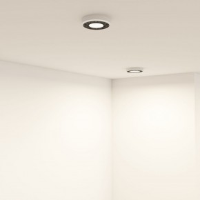 DK2440-WB Встраиваемый светильник DUAL 5+5 Вт, LED 4000K, IP 20, d90mm, белый/черный, алюминий/акрил в Тарко-Сале - tarko-sale.ok-mebel.com | фото 1