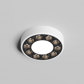 DK2440-WB Встраиваемый светильник DUAL 5+5 Вт, LED 4000K, IP 20, d90mm, белый/черный, алюминий/акрил в Тарко-Сале - tarko-sale.ok-mebel.com | фото