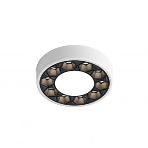 DK2440-WB Встраиваемый светильник DUAL 5+5 Вт, LED 4000K, IP 20, d90mm, белый/черный, алюминий/акрил в Тарко-Сале - tarko-sale.ok-mebel.com | фото 4
