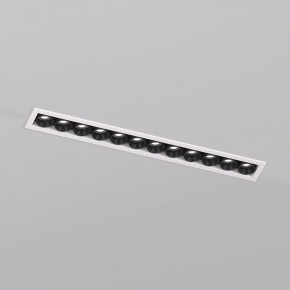 DK2515-WB Встраиваемый светильник SPACE со светодиодом L240mm 220V 20W 38° 4000К IP20 белый/черный алюминий в Тарко-Сале - tarko-sale.ok-mebel.com | фото