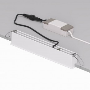 DK2515-WB Встраиваемый светильник SPACE со светодиодом L240mm 220V 20W 38° 4000К IP20 белый/черный алюминий в Тарко-Сале - tarko-sale.ok-mebel.com | фото 3