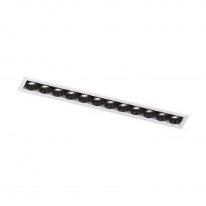 DK2515-WB Встраиваемый светильник SPACE со светодиодом L240mm 220V 20W 38° 4000К IP20 белый/черный алюминий в Тарко-Сале - tarko-sale.ok-mebel.com | фото 4