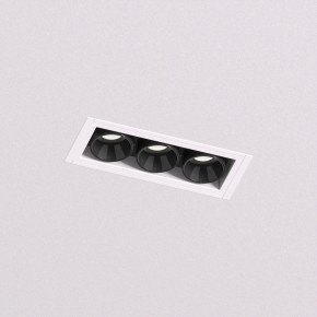 DK2530-WB Встраиваемый светильник SPACE со светодиодом под шпатлевку L69mm 220V 6W 38° 4000К IP20 белый/черный алюминий в Тарко-Сале - tarko-sale.ok-mebel.com | фото