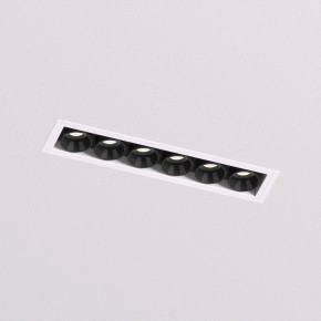 DK2531-WB Встраиваемый светильник SPACE со светодиодом под шпатлевку L126mm 220V 10W 38° 4000К IP20 белый/черный алюминий в Тарко-Сале - tarko-sale.ok-mebel.com | фото