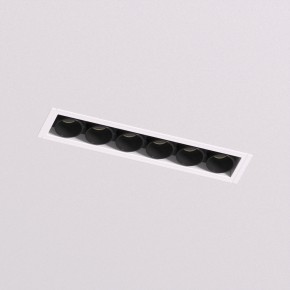 DK2531-WB Встраиваемый светильник SPACE со светодиодом под шпатлевку L126mm 220V 10W 38° 4000К IP20 белый/черный алюминий в Тарко-Сале - tarko-sale.ok-mebel.com | фото 2