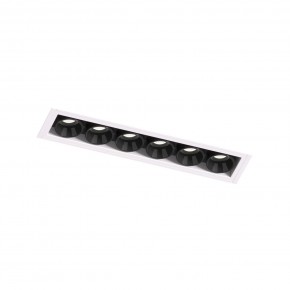 DK2531-WB Встраиваемый светильник SPACE со светодиодом под шпатлевку L126mm 220V 10W 38° 4000К IP20 белый/черный алюминий в Тарко-Сале - tarko-sale.ok-mebel.com | фото 6