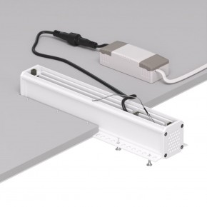 DK2532-WB Встраиваемый светильник SPACE со светодиодом под шпатлевку L240mm 220V 20W 38° 4000К IP20 белый/черный алюминий в Тарко-Сале - tarko-sale.ok-mebel.com | фото 6