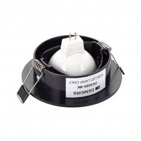 DK3020-BK Встраиваемый светильник, IP 20, 10 Вт, GU5.3, LED, черный, пластик в Тарко-Сале - tarko-sale.ok-mebel.com | фото 3