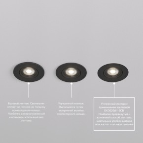 DK3020-BK Встраиваемый светильник, IP 20, 10 Вт, GU5.3, LED, черный, пластик в Тарко-Сале - tarko-sale.ok-mebel.com | фото 5