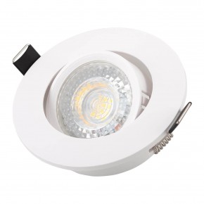 DK3020-WH Встраиваемый светильник, IP 20, 10 Вт, GU5.3, LED, белый, пластик в Тарко-Сале - tarko-sale.ok-mebel.com | фото 2