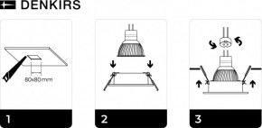 DK3021-BK Встраиваемый светильник, IP 20, 10 Вт, GU5.3, LED, черный, пластик в Тарко-Сале - tarko-sale.ok-mebel.com | фото 5