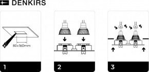 DK3022-WH Встраиваемый светильник, IP 20, 10 Вт, GU5.3, LED, белый, пластик в Тарко-Сале - tarko-sale.ok-mebel.com | фото 6