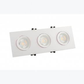 DK3023-WH Встраиваемый светильник, IP 20, 10 Вт, GU5.3, LED, белый, пластик в Тарко-Сале - tarko-sale.ok-mebel.com | фото 2