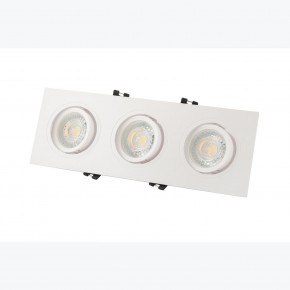 DK3023-WH Встраиваемый светильник, IP 20, 10 Вт, GU5.3, LED, белый, пластик в Тарко-Сале - tarko-sale.ok-mebel.com | фото 3