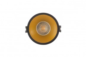 DK3026-BG Встраиваемый светильник, IP 20, 10 Вт, GU5.3, LED, черный/золотой, пластик в Тарко-Сале - tarko-sale.ok-mebel.com | фото