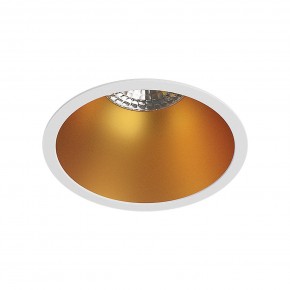 DK3026-WG Встраиваемый светильник, IP 20, 10 Вт, GU5.3, LED, белый/золотой, пластик в Тарко-Сале - tarko-sale.ok-mebel.com | фото