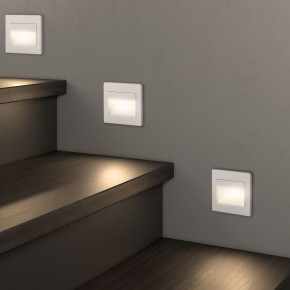DK3050-WH Светильник встраиваемый в стену, IP 20, LED 3000, 1 Вт, белый, пластик в Тарко-Сале - tarko-sale.ok-mebel.com | фото 6