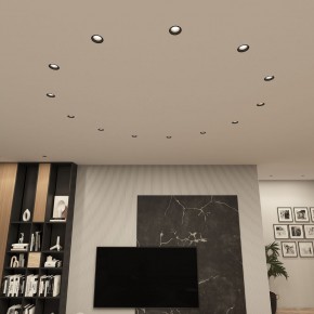 DK3055-BK Встраиваемый светильник, IP 20, 10 Вт, GU5.3, LED, черный, пластик в Тарко-Сале - tarko-sale.ok-mebel.com | фото 3