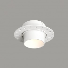 DK3056-WH Встраиваемый светильник под шпатлевку, IP20, до 15 Вт, LED, GU5,3, белый, пластик в Тарко-Сале - tarko-sale.ok-mebel.com | фото