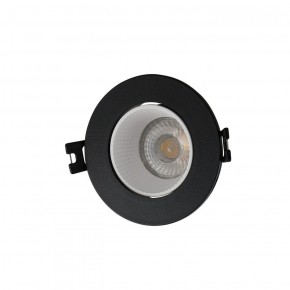 DK3061-BK+WH Встраиваемый светильник, IP 20, 10 Вт, GU5.3, LED, черный/белый, пластик в Тарко-Сале - tarko-sale.ok-mebel.com | фото