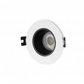 DK3061-WH+BK Встраиваемый светильник, IP 20, 10 Вт, GU5.3, LED, белый/черный, пластик в Тарко-Сале - tarko-sale.ok-mebel.com | фото 1