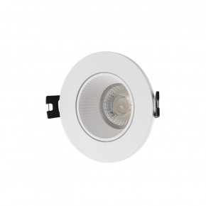 DK3061-WH Встраиваемый светильник, IP 20, 10 Вт, GU5.3, LED, белый/белый, пластик в Тарко-Сале - tarko-sale.ok-mebel.com | фото 1