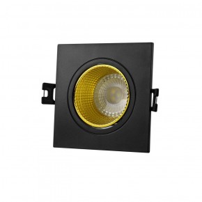 DK3071-BK+YE Встраиваемый светильник, IP 20, 10 Вт, GU5.3, LED, черный/желтый, пластик в Тарко-Сале - tarko-sale.ok-mebel.com | фото