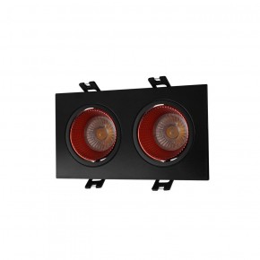 DK3072-BK+RD Встраиваемый светильник, IP 20, 10 Вт, GU5.3, LED, черный/красный, пластик в Тарко-Сале - tarko-sale.ok-mebel.com | фото