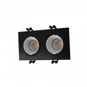 DK3072-BK+WH Встраиваемый светильник, IP 20, 10 Вт, GU5.3, LED, черный/белый, пластик в Тарко-Сале - tarko-sale.ok-mebel.com | фото