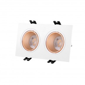 DK3072-WBR Встраиваемый светильник, IP 20, 10 Вт, GU5.3, LED, белый/бронзовый, пластик в Тарко-Сале - tarko-sale.ok-mebel.com | фото