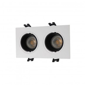 DK3072-WH+BK Встраиваемый светильник, IP 20, 10 Вт, GU5.3, LED, белый/черный, пластик в Тарко-Сале - tarko-sale.ok-mebel.com | фото