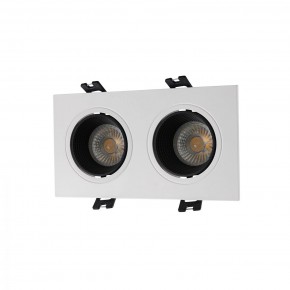 DK3072-WH+BK Встраиваемый светильник, IP 20, 10 Вт, GU5.3, LED, белый/черный, пластик в Тарко-Сале - tarko-sale.ok-mebel.com | фото