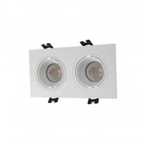DK3072-WH Встраиваемый светильник, IP 20, 10 Вт, GU5.3, LED, белый/белый, пластик в Тарко-Сале - tarko-sale.ok-mebel.com | фото