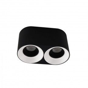 DK3096-BW+BK Светильник накладной IP 20, 10 Вт, GU5.3, LED, черно-белый/черный, пластик в Тарко-Сале - tarko-sale.ok-mebel.com | фото