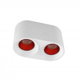 DK3096-WH+RD Светильник накладной IP 20, 10 Вт, GU5.3, LED, белый/красный, пластик в Тарко-Сале - tarko-sale.ok-mebel.com | фото