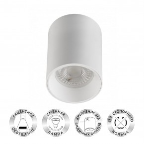 DK3110-WH Светильник накладной IP 20, 10 Вт, GU5.3, LED, белый, пластик в Тарко-Сале - tarko-sale.ok-mebel.com | фото