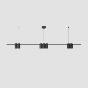 DK4063-BK Подвесной светильник ORBIT, IP20, 7xGU10 LED до 15 Вт, черный матовый, алюминий в Тарко-Сале - tarko-sale.ok-mebel.com | фото