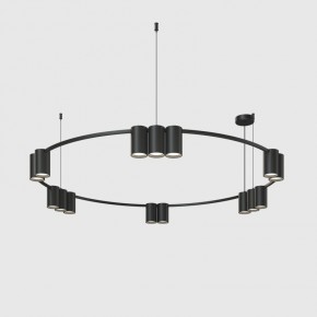 DK4067-BK Подвесной светильник ORBIT, IP20, 15xGU10 LED до 15 Вт, черный матовый, алюминий в Тарко-Сале - tarko-sale.ok-mebel.com | фото