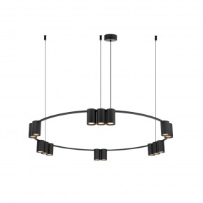 DK4067-BK Подвесной светильник ORBIT, IP20, 15xGU10 LED до 15 Вт, черный матовый, алюминий в Тарко-Сале - tarko-sale.ok-mebel.com | фото 3