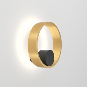 DK5060-BK+SG Бра ORBIT, IP20, 3000К, LED, 10 Вт, черный + сатинированное золото, алюминий в Тарко-Сале - tarko-sale.ok-mebel.com | фото