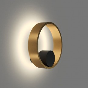 DK5060-BK+SG Бра ORBIT, IP20, 3000К, LED, 10 Вт, черный + сатинированное золото, алюминий в Тарко-Сале - tarko-sale.ok-mebel.com | фото 3