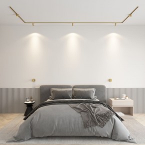 DK5072-SB Бра SHINE WALL со светодиодом, D104*H68, IP20, 3000К, 3W, RA?90, сатинированная латунь, алюминий в Тарко-Сале - tarko-sale.ok-mebel.com | фото 4
