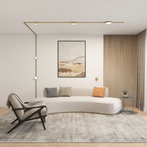 DK5072-SB Бра SHINE WALL со светодиодом, D104*H68, IP20, 3000К, 3W, RA?90, сатинированная латунь, алюминий в Тарко-Сале - tarko-sale.ok-mebel.com | фото 5