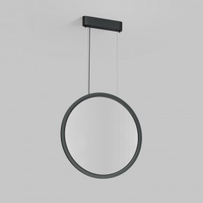 DK6606-BK Подвесной вертикальный светильник Veil со светодиодом H1700 d600 220V 48W 3000-6000K IP20 черный алюминий в Тарко-Сале - tarko-sale.ok-mebel.com | фото 2