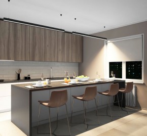 DK9154-BK Линейный светильник 42W 1500mm 4000K, черный в Тарко-Сале - tarko-sale.ok-mebel.com | фото 5