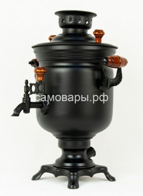 Электрический самовар "Черный Русский" матовая банка на 3 литра (Ограниченная серия) в Тарко-Сале - tarko-sale.ok-mebel.com | фото