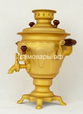 Электрический самовар "Русское золото" матовая груша на 2 литра (Ограниченная серия) в Тарко-Сале - tarko-sale.ok-mebel.com | фото